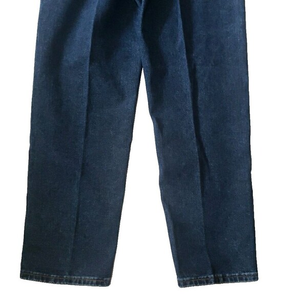Wrangler Blues WB101AD Size 12 x 34 Relaxed Fit Blue Jeans Dark Wash Women's - Picture 12 of 13